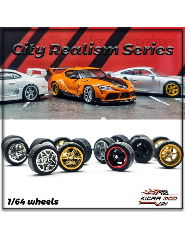 Ruedas Todo Terreno WAVEIST Hot 1/64 para Modelos Diecast