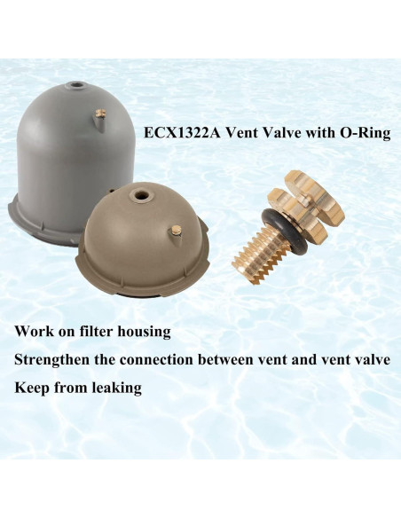 Válvula de Alivio de Aire Zeiboat ECX1322A para Filtro de Piscina
