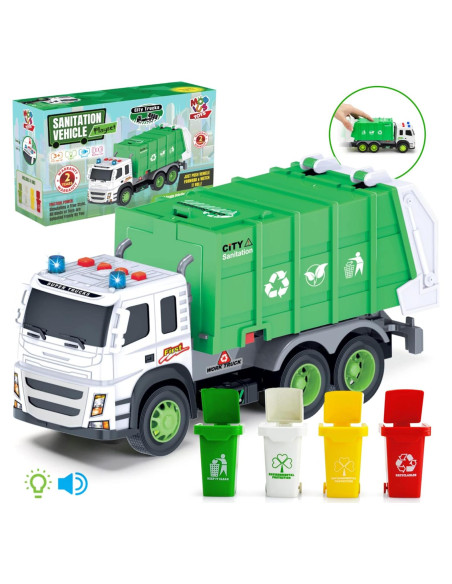 Camión de Basura MOBIUS 1:12 con Sonidos y Luces