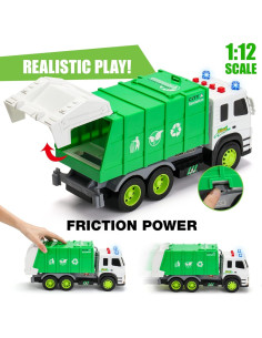 Camión de Basura MOBIUS 1:12 con Sonidos y Luces 2