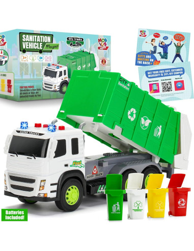 Camión de Basura MOBIUS 1:12 con Sonidos y Luces