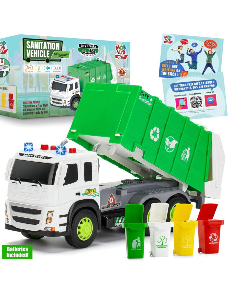 Camión de Basura MOBIUS 1:12 con Sonidos y Luces