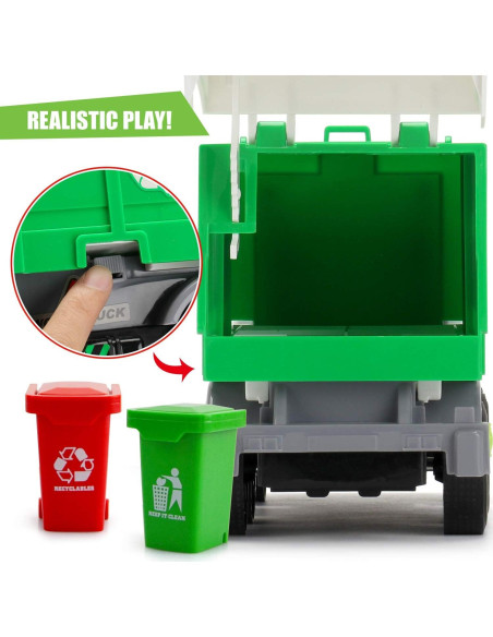 Camión de Basura MOBIUS 1:12 con Sonidos y Luces