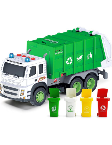 Camión de Basura MOBIUS 1:12 con Sonidos y Luces