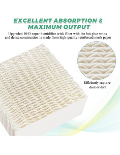 Filtros de Reemplazo Techecook 1043 para Humidificadores 3 Pack 2