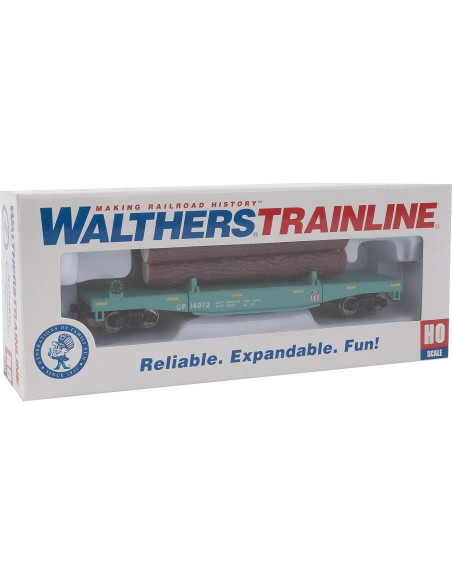 Carro de Volteo de Troncos Walthers HO Union Pacific 14972