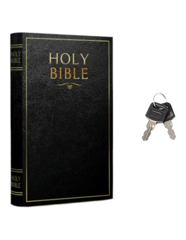 Caja de Libro Falsa KASLVOX Grande con Cerradura de Llave