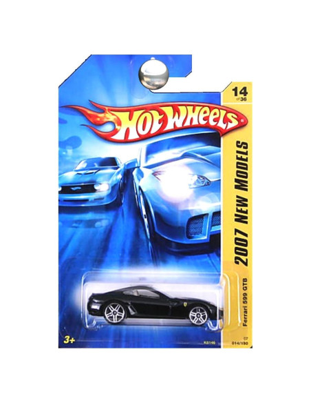 Hot Wheels Ferrari 599 GTB Negro 1:64 Coche Coleccionable