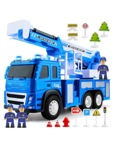 Camión de Bomberos MOBIUS con Escalera y Figuras