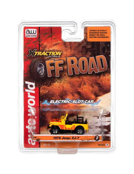 Coche de Slot Auto World SC407-2 Jeep CJ-7 Escala HO