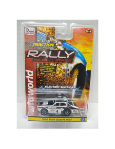 Coche de Slot Eléctrico Auto World 1975 Escort Mk1 HO Blanco