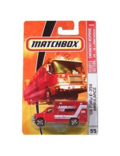 Matchbox Ambulancia 2008 Ford E-350 1:64 Coleccionable