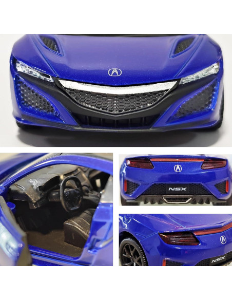 Coche de Juguete Acura NSX 2017 1:36 Retroceso Azul
