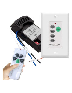Control Remoto para Ventilador de Techo Nexete BY06 con Regulador de Luz