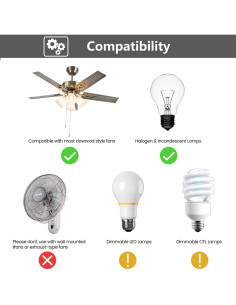 Control Remoto para Ventilador de Techo Nexete BY06 con Regulador de Luz 2