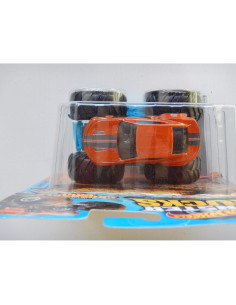 Hot Wheels Monster Trucks Camaro 1:64 Coche Aplastable Naranja 2