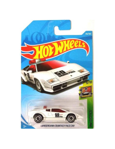 Hot Wheels Lamborghini Countach Pace Car 1:64 Blanco
