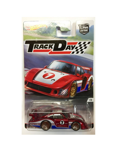 Juego de Pista Hot Wheels Set 5 Autos Clásicos Porsche y Más