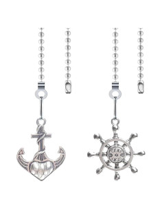 Extensor de cadena de tirón Hyamass 30 cm nikel vintage 2 piezas