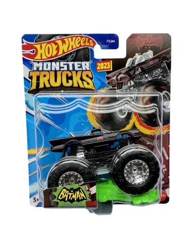 Hot Wheels Monster Trucks Mattel Batman 1:64 Metal Negro