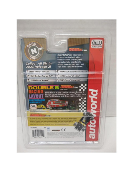 Coche Eléctrico de Pista HO Auto World 1957 Studebaker Naranja