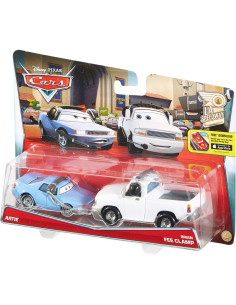 Vehículos de Metal Disney Pixar Cars Artie y Camioneta 1:55 2