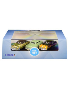 Conjunto de 3 coches de modelo Mercury 1949 Oxford Diecast