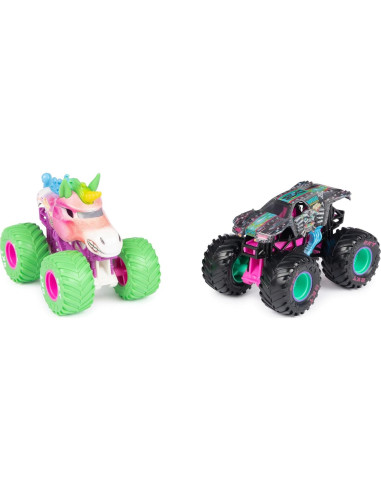 Monster Jam 2-Pack Nitro Neón Spin Master Camiones 1:64