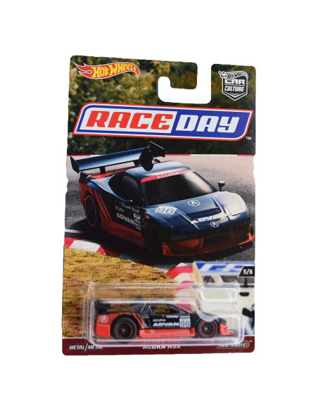 Hot Wheels Acura NSX 1:64 Negro/Rojo Colección Premium Hot Wheels Acura NSX 1:64 Negro/Rojo Colección Premium