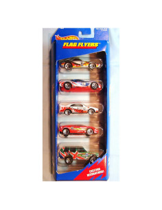 Hot Wheels Flag Flyers 5-Pack - 5 Coches Metal Fundido 1:64