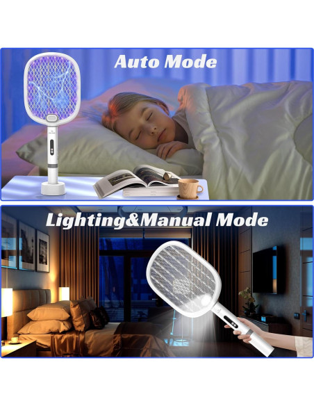 Raqueta Eléctrica para Moscas PALONE 4000V Recargable Tipo-C