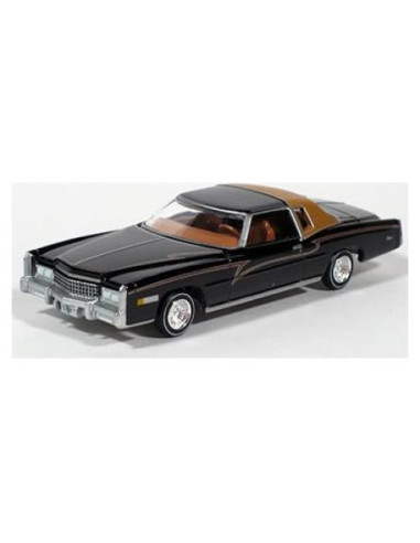 Coche Diecast 1975 Eldorado Negro Auto World 1:64 Ed. Limitada