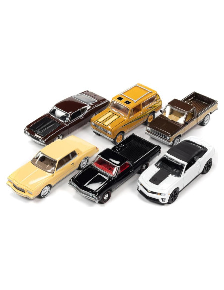Set de 6 Coches Diecast Johnny Lightning 1:64 Edición 2022