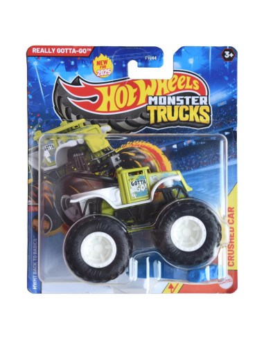 Hot Wheels Monster Trucks Mattel 1:64 Metal Aplastado
