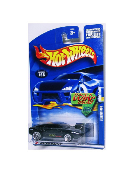 Hot Wheels Ferrari 308 Negro 1:64 Coleccionable 2002