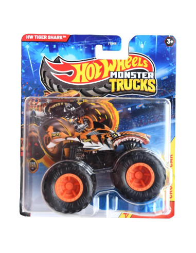 Hot Wheels Monster Trucks Tiger Shark 1:64 Metal Fundido