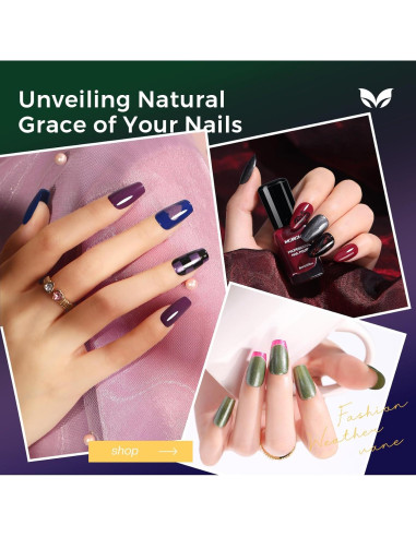 Kit de Esmalte de Uñas Morovan 15 Tonos Secado Rápido