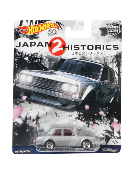 Auto a Escala 1:64 Datsun Blue Bird 510 Hot Wheels