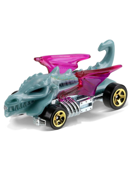 Coche de Juguete Hot Wheels Dragón Blaster Verde Pálido 1:64