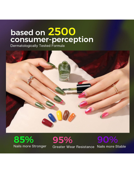 Kit de Esmalte de Uñas Morovan 15 Tonos Secado Rápido