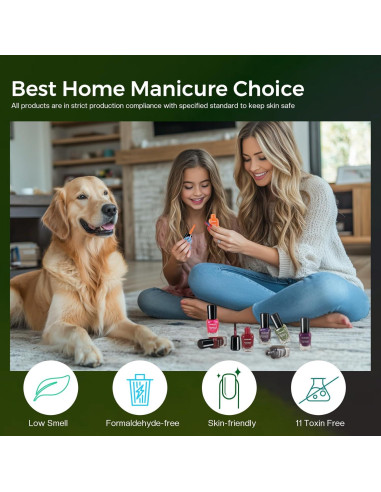 Kit de Esmalte de Uñas Morovan 15 Tonos Secado Rápido