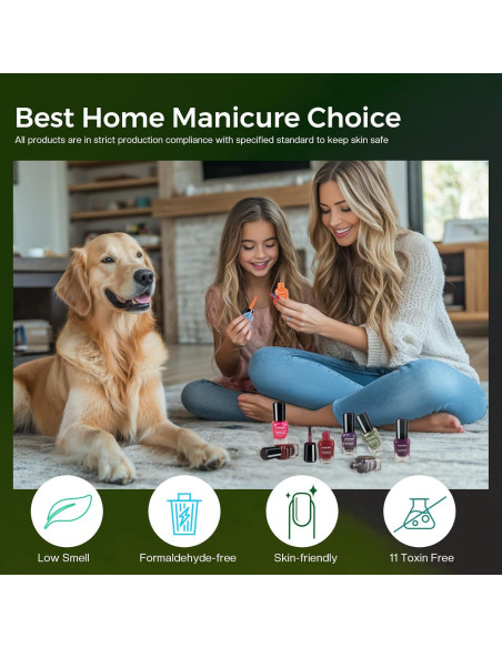 Kit de Esmalte de Uñas Morovan 15 Tonos Secado Rápido