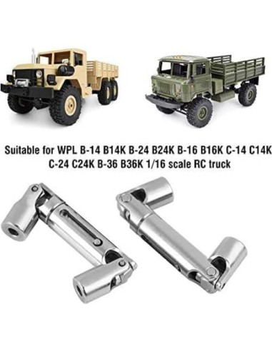 Eje de Transmisión RC Metal Dilwe 1/16 para Camiones WPL