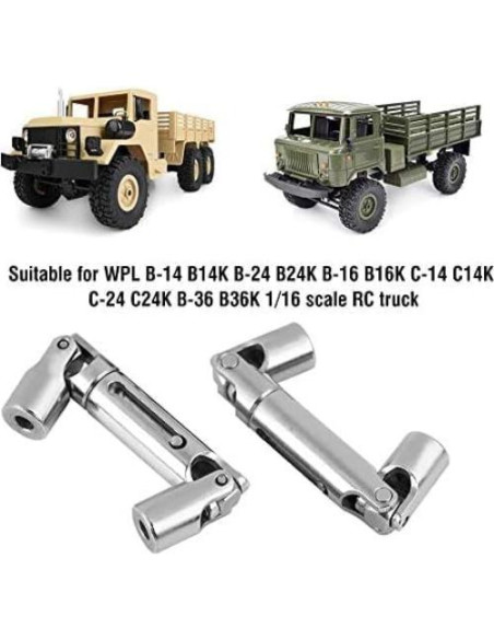 Eje de Transmisión RC Metal Dilwe 1/16 para Camiones WPL
