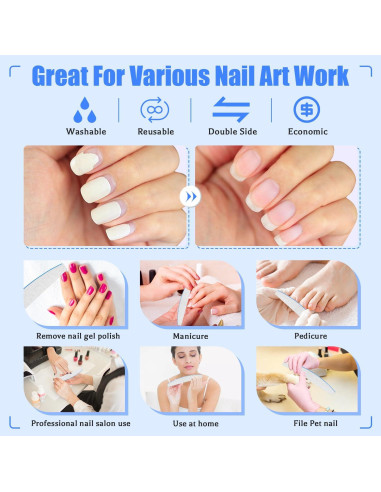 12 PCS Limas de Uñas 240/240 YoursTrust para Uñas Naturales