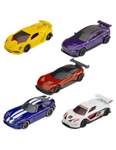 Paquete de 5 Hot Wheels Mattel con 15 coches a escala 1:64