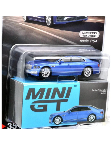 Miniatura Bentley Flying Spur 1:64 Edición Limitada Azul