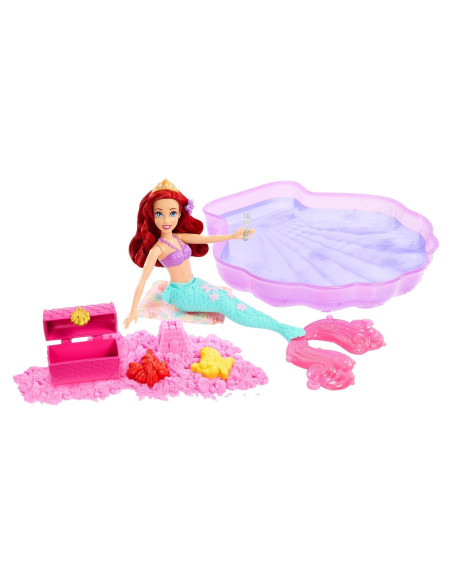 Muñeca Sirena Ariel Mattel con Piscina y Arena Moldeable Muñeca Sirena Ariel Mattel con Piscina y Arena Moldeable