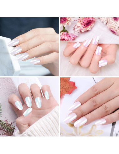Kit de Polvo de Uñas Chrome Artdone 4 Piezas Efecto Espejo