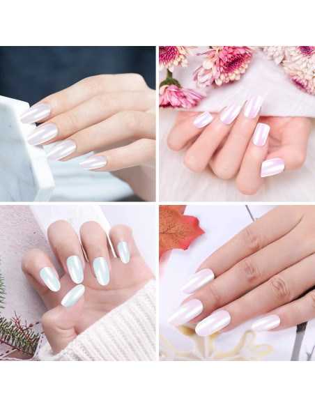 Kit de Polvo de Uñas Chrome Artdone 4 Piezas Efecto Espejo